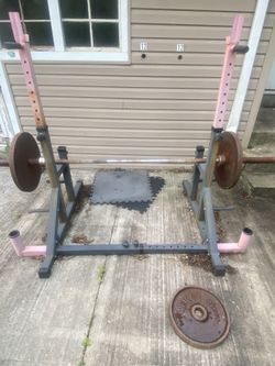 Squat  Rack and attachments