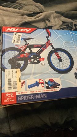 Spider-Man  huffy bike 16 “ for 4-6 years