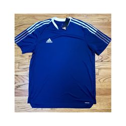 Adidas TIRO 23 Soccer training Jersey Navy Blue Men's XL New!! 