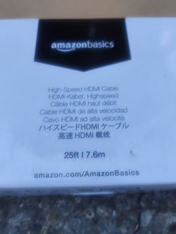 Amazon Basics 25ft HDMI High Speed Cable