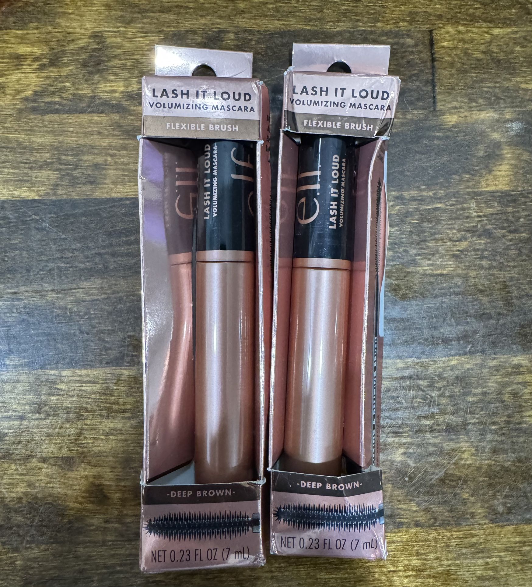 e.l.f. Lash It Loud Mascara, Volumizing Formula, Deep Brown, 2ct