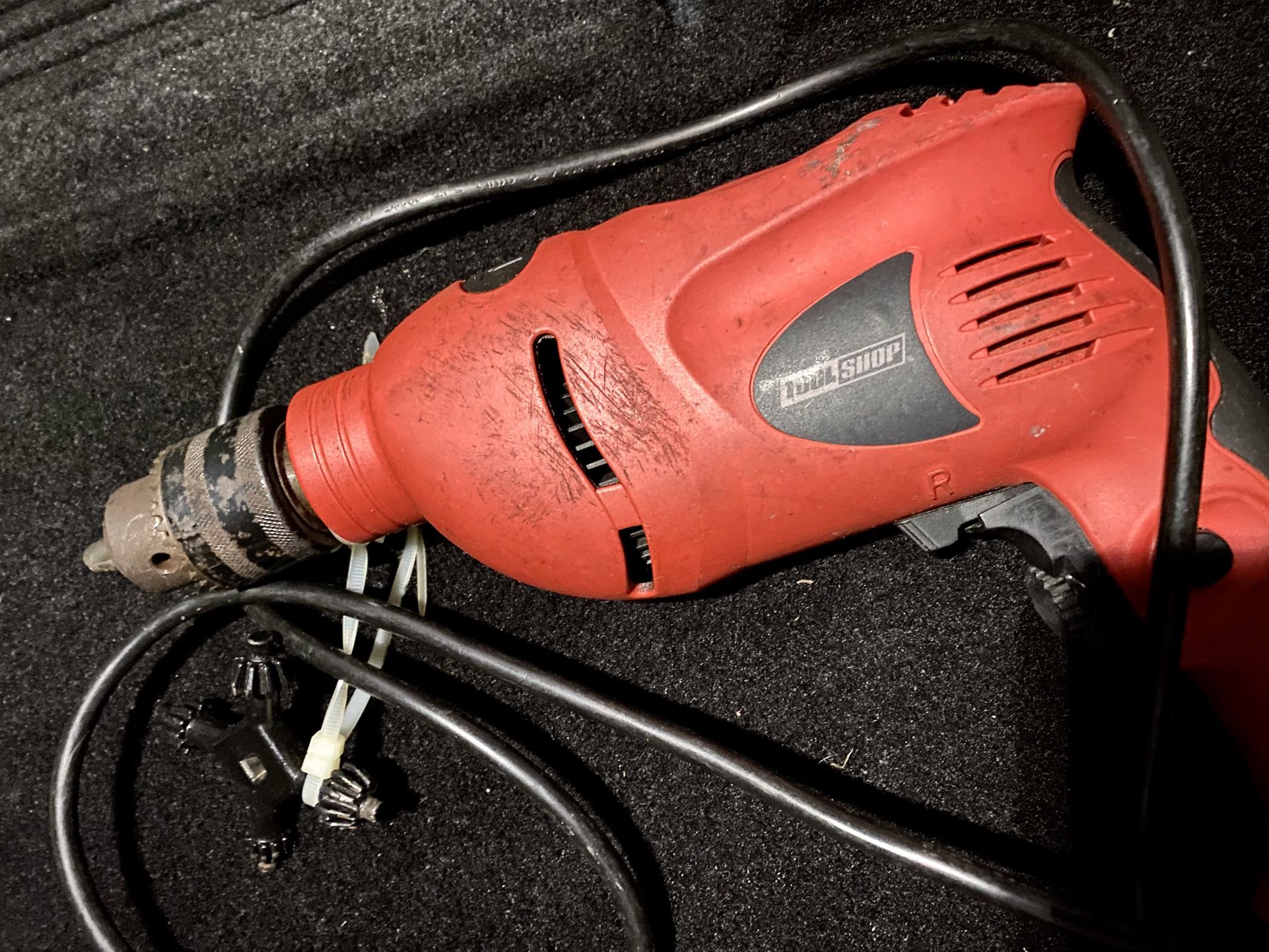 Powerful Red Electric Drill