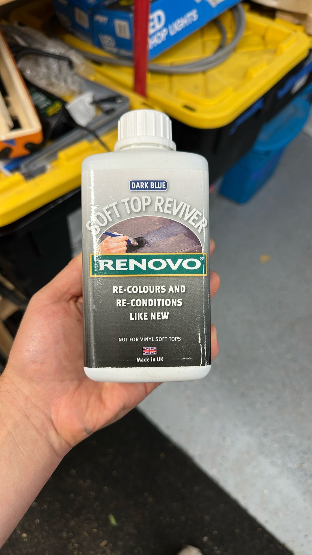 Convertible Top Dye Dark Blue Renovo Soft Top Reviver