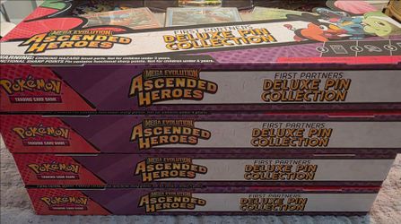 4x Ascended Heroes First Partner Deluxe Pin Collection