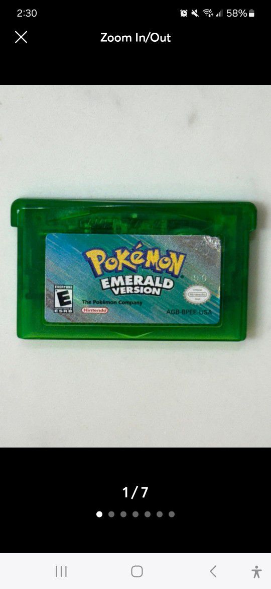 Pokémon Emerald Verison GB Advanced AUTHENTIC 