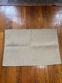 Beige Woven Fabric Placemat
