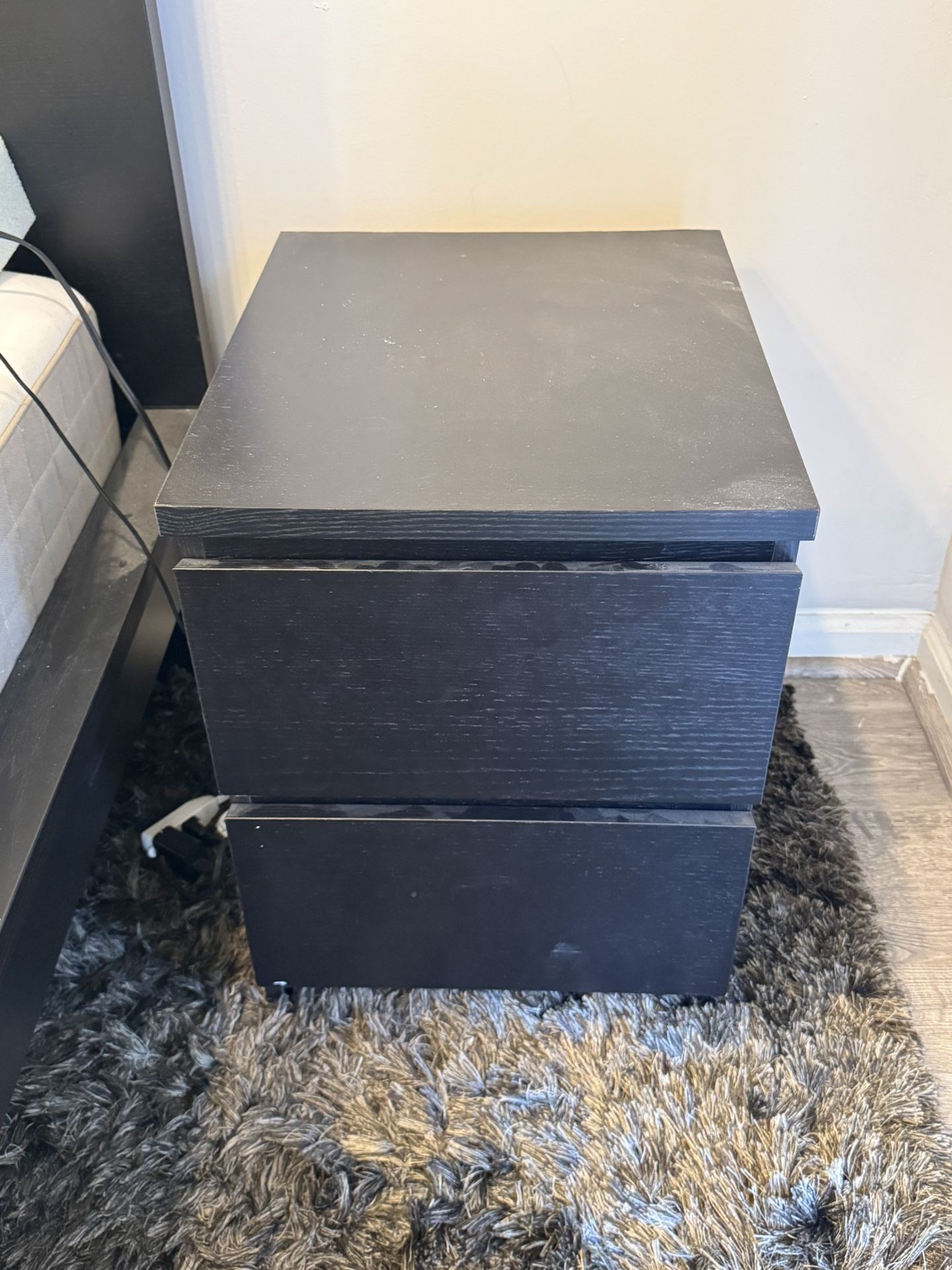 Black Bed Side Table