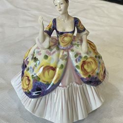 Royal Daulton Pretty Ladies Christine. Designed In London. 7.5” Tall