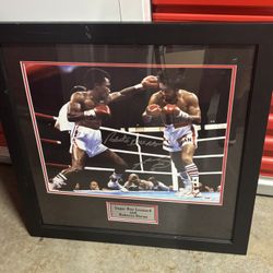 Sugar Ray Lenard And Robert Duran Signed By Both 