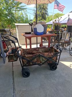 Camouflage wagon.