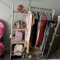 Clothing Rack With Shelves 