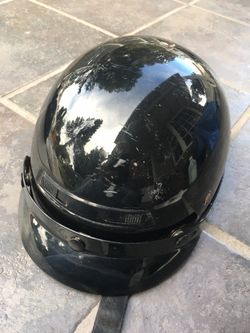 Harley style vented motorcycle helmet/DOT