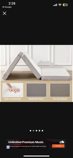 Two Foldable Mattress