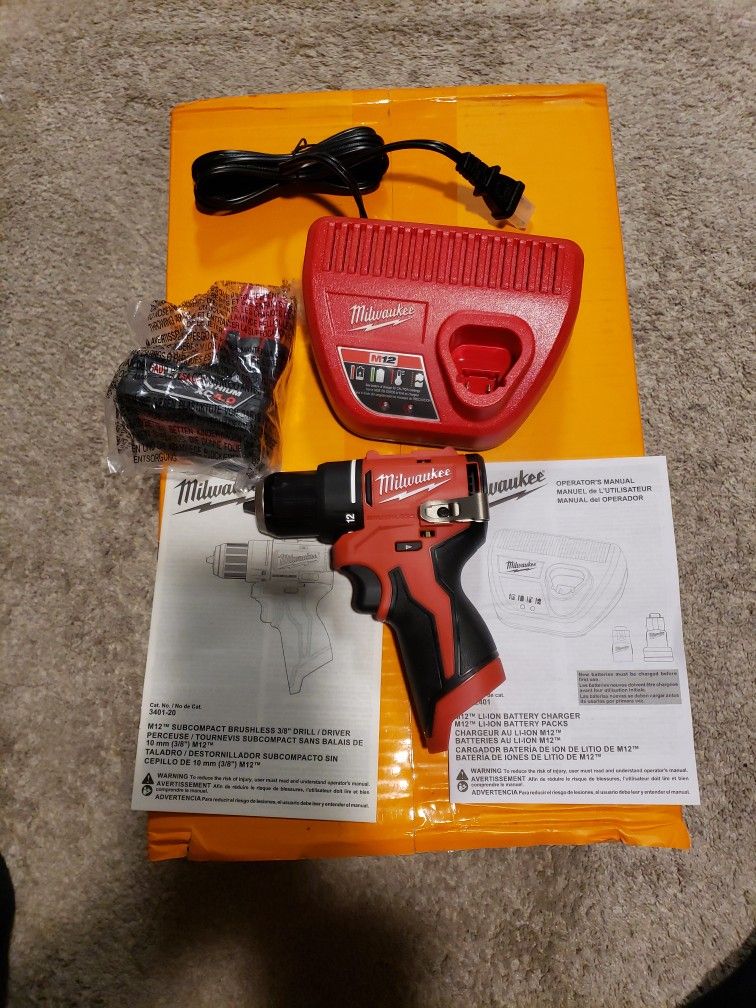 New drill driver Milwaukee  3401-20 .