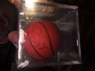 Rebecca Lobo / UConn Husky Female Super Star Autographed Mini Basketball!!!