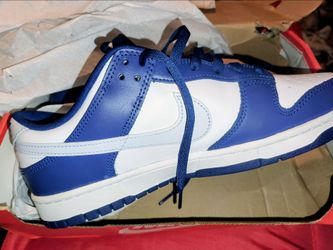 Nike Dunk Low Blue and White Sneakers