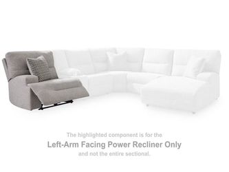 Acklen Place Pewter LAF Power Recliner  9360558