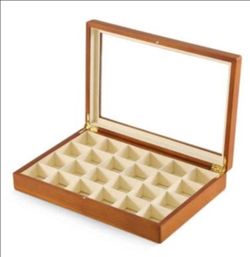 wooden jewelry storage box