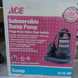 ace sump pump.brand new