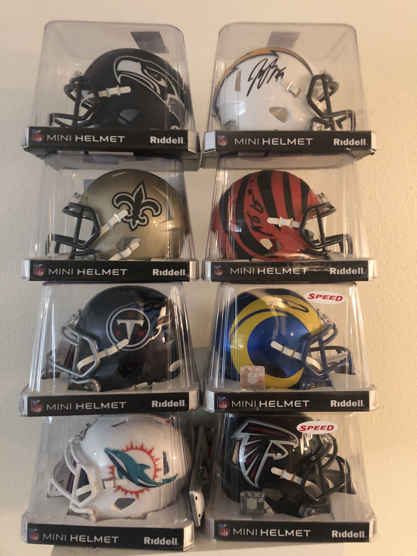 Nfl Mini Helmets (autographed)