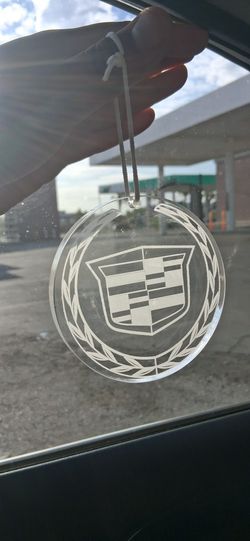 Custom Cadillac Acrylic "Air Freshner" Double Sided