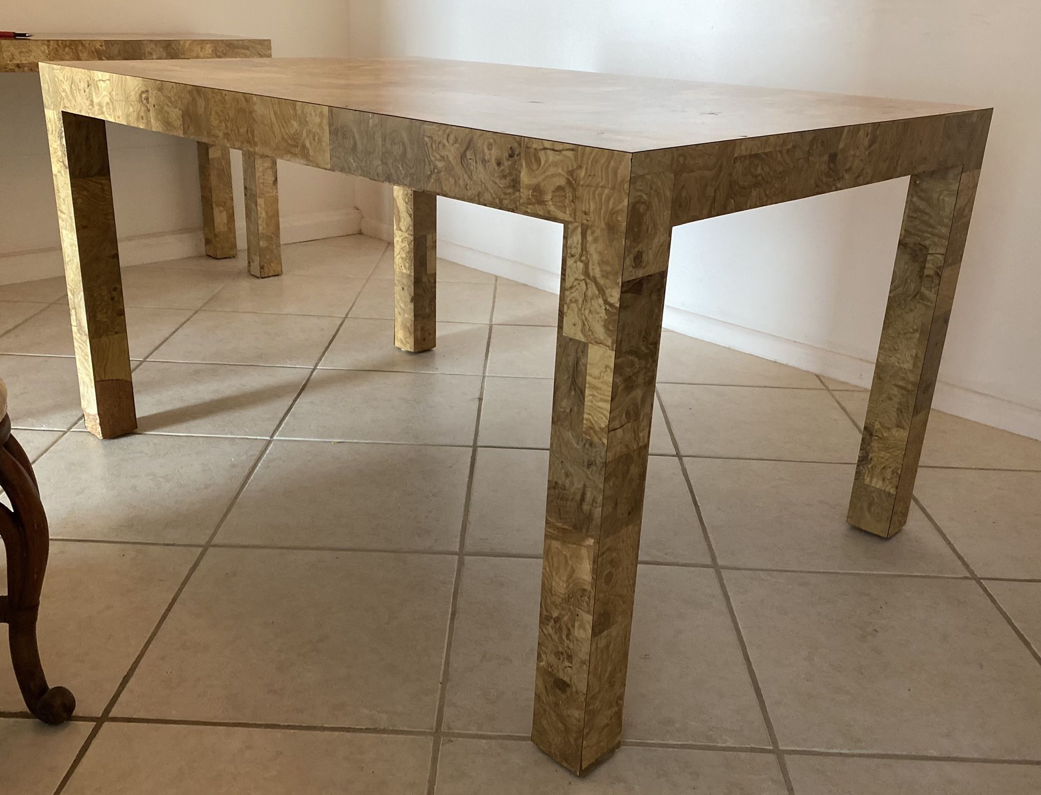 Vintage Parsons Style Dining Room Table