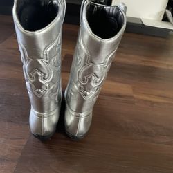 Silver Cowgirl Boots