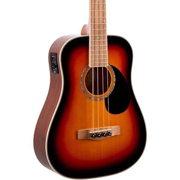 Mitchell Short Scale Acoustic Electric Bass 3-Color Sunburst