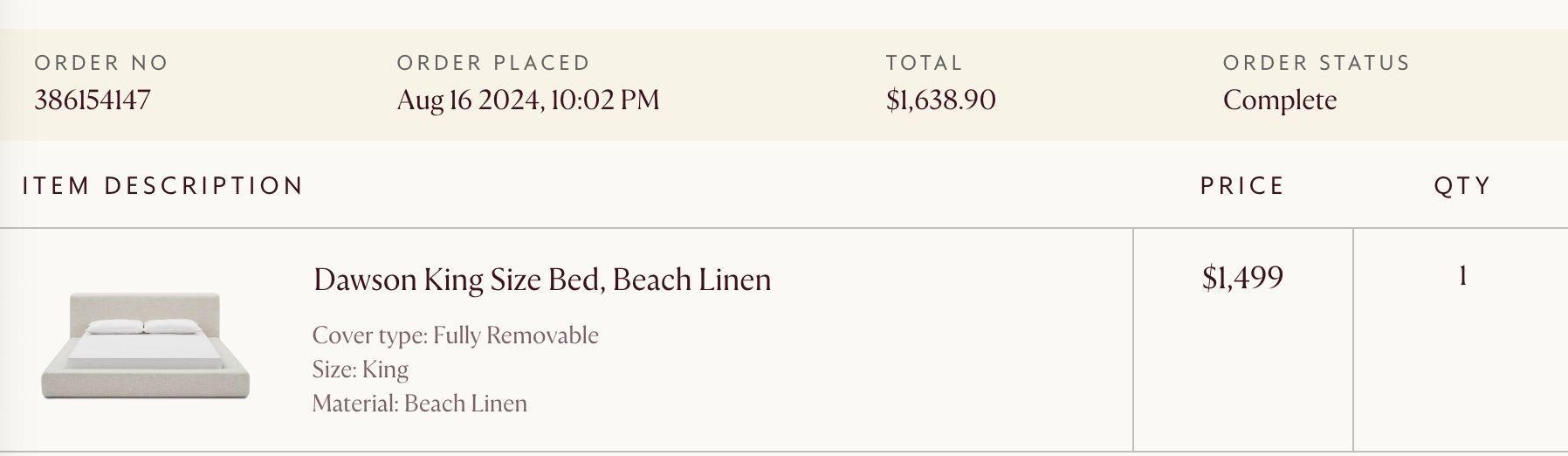 Castlery Dawson King Size Bed