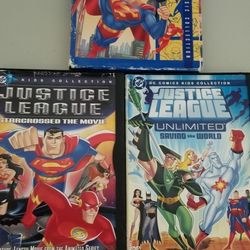 3 Justice League DVD's