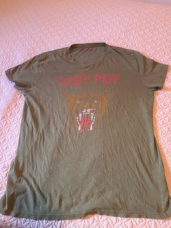 XL Green Iggy Pop Shirt + Size 34 Orange Cotton On Jeans