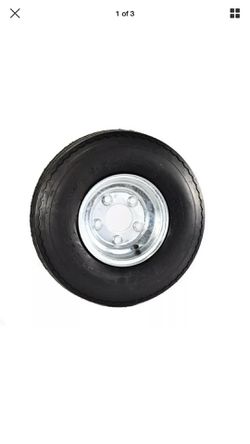 2-PK EQUIPMENT TRAILER TIRE RIM 5.70X8 C rate Gray color $70 for 2. No reply if you bargain