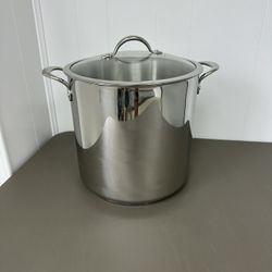 22-Quart Stainless Steel Stock Pot – Heavy-Duty with Lid