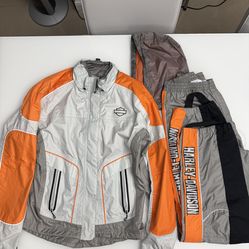 Harley-Davidson Women’s Midpoint Colour Block Two Piece Rain Suit Size M