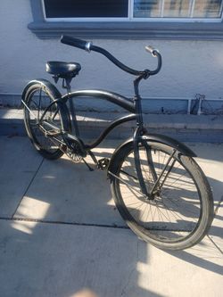 Men's 26" all black greenline beach cruiser