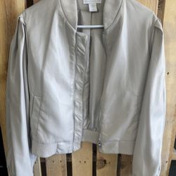 House of Harlow vegan leather jacket.