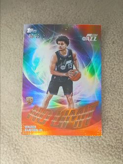 2025-26 Walter Clayton Jr Topps No Limit Orange Rookie 08/25