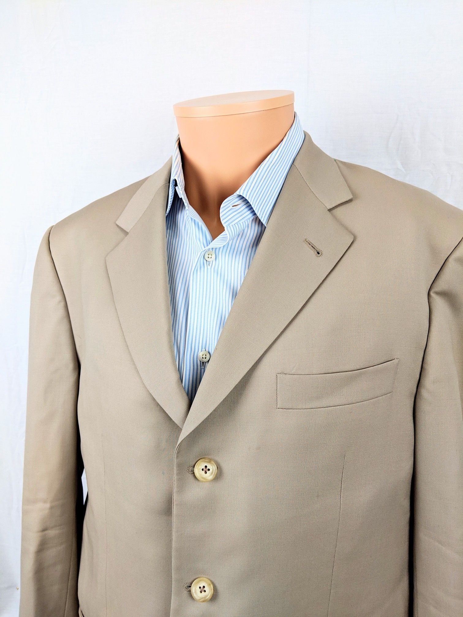 Mens Burberry Beige Sport Coat Blazer sz 42