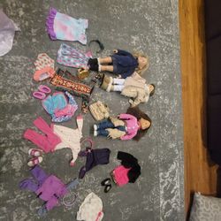 18" Dolls With Clothes (3 Total)