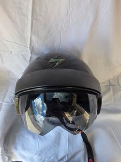 New Scorpion EXO-100 Motorcycle Open-Face Helmet Visor Black Adult L