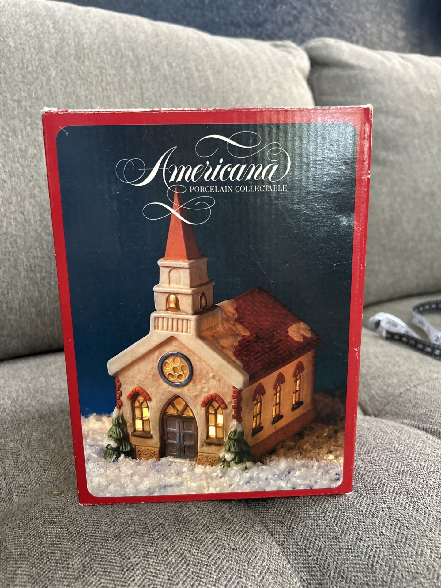 Americana Porcelain Collectibles Illuminated House