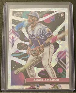 2025 Topps Cosmic Chrome Adael Amador Rookie Nucleus Refractor 