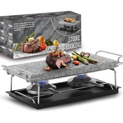 Artestia Cooking Stones for Grilling Smokeless Korean BBQ Grill