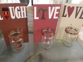 Wall candle holders