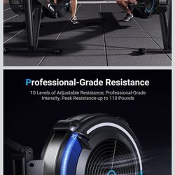WellRowing Machines for Home, Adjustable  Professional Indoor Rowing Machine, Ergonomic Comfort Seat, Performance Monitor and Device 