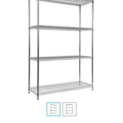 MINT CONDITION Alera Wire Shelf 18" x 48" x 72" Grey $230 New (Incl  Tax)  750+ Lb Capacity