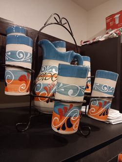 Pitcher And Cups