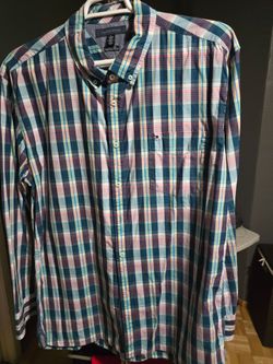 Tommy Hilfiger long-sleeve, button-down casual shirt