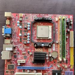 MOTHERBOARD, CPU,  MEMORY RAM     COMBO