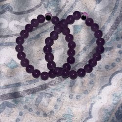 Purple Evil Eye Friendship Bracelet